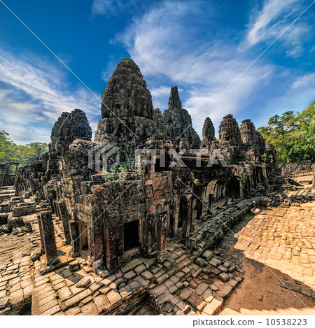 Bayon temple at Angkor Wat complex, Siem Reap, Cambodia 10538223