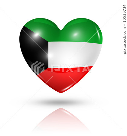 Love Kuwait, heart flag icon Love Kuwait, heart flag icon 10539734
