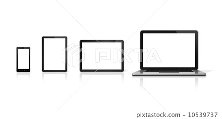 Laptop, mobile phone and digital tablet pc Laptop, mobile phone and digital tablet pc 10539737
