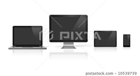 computer, laptop, mobile phone and digital tablet pc 10539739