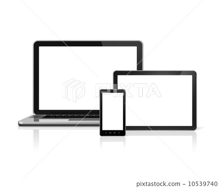 Laptop, mobile phone and digital tablet pc Laptop, mobile phone and digital tablet pc 10539740