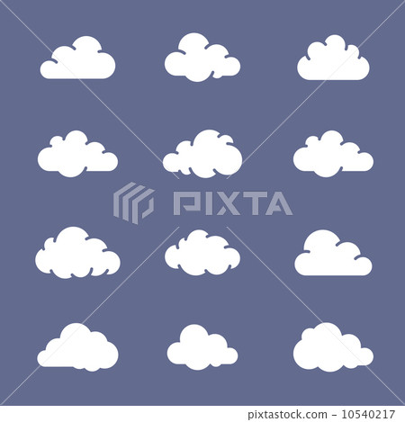 Cloud shapes collection 10540217