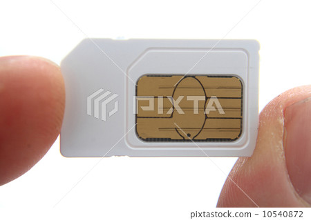 simcard in my fingers 10540872