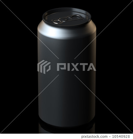 Can on black background (Tin-Plate Material). 10540928