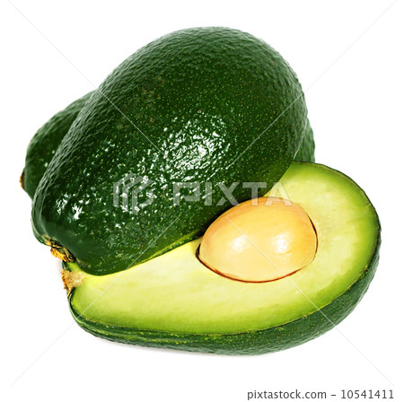 Avocado isolated on a white background 10541411
