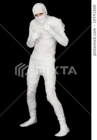 Egyptian mummy on a black background 10541886