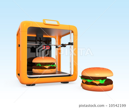用3D打印機製作漢堡包 用3D打印機製作漢堡包 10542199
