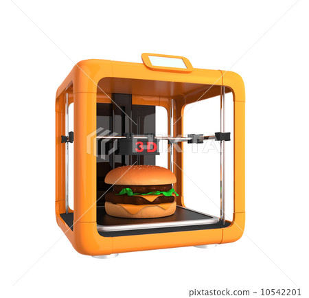 Make a hamburger with a 3D printer 10542201