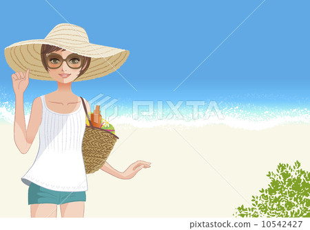 海灘婦女暑假 10542427
