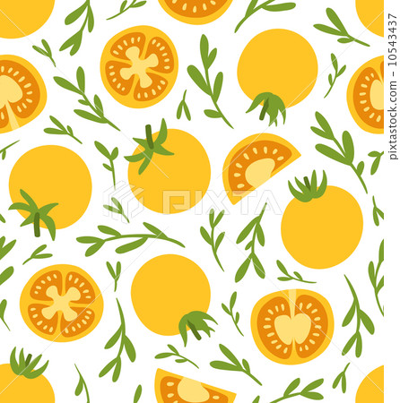 Yellow tomatoes pattern Yellow tomatoes pattern 10543437