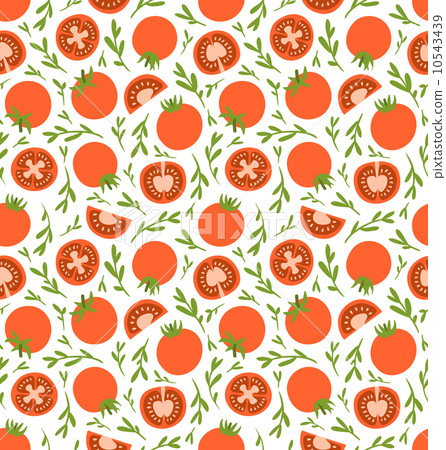 Red tomatoes pattern 10543439
