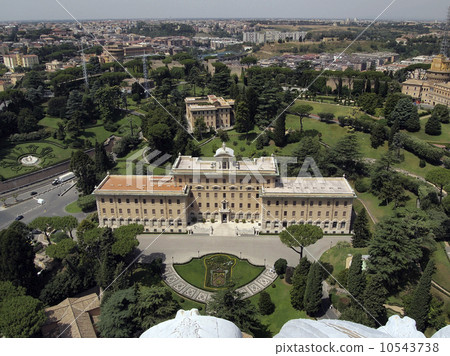 The Papacy and Vatican marks as seen from Cupola The Papacy and Vatican marks as seen from Cupola 10543738