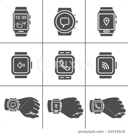 Smartwatch icons 10543929