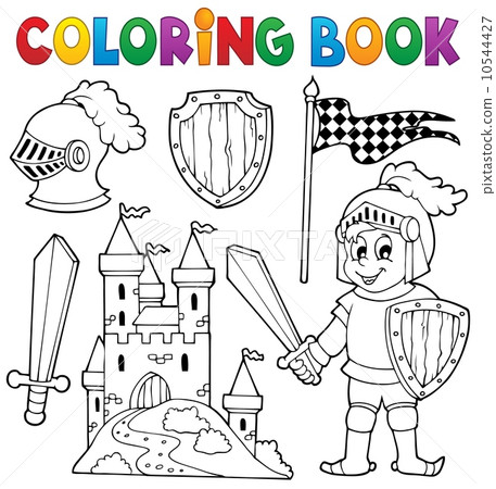Coloring book knight theme 1 Coloring book knight theme 1 10544427