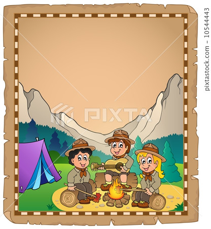 Children scouts theme parchment 2 Children scouts theme parchment 2 10544443