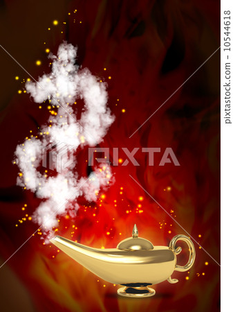 Magic lamp and dollar symbol Magic lamp and dollar symbol 10544618