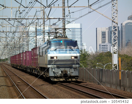 Freight train EF 66 Container Kemigawa Hama station Freight train EF 66 Container Kemigawa Hama station 10545432