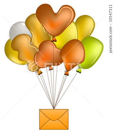 Balloons with mail Balloons with mail 10547311