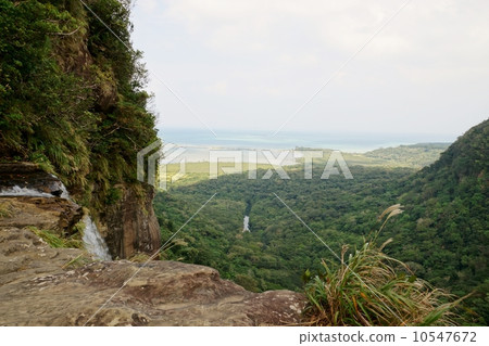 View from the top of the waterfall of Iriomote Island Pinaisala 10547672