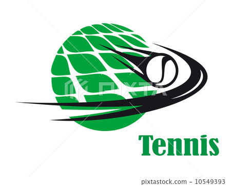 Tennis ball speeding across a net Tennis ball speeding across a net 10549393