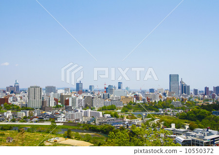A panoramic view of Sendai city A panoramic view of Sendai city 10550372
