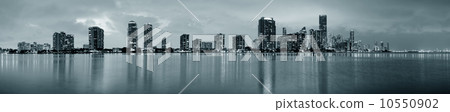 Miami night scene 10550902