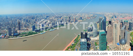 Shanghai aerial panorama 10551191