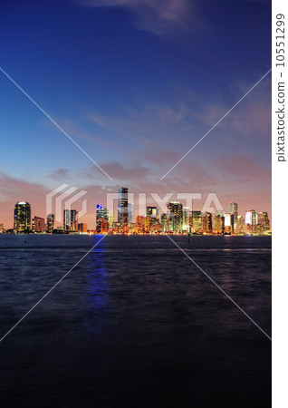 Miami night scene 10551299