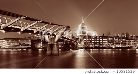 Millennium Bridge and St Pauls 10551539