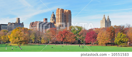 New York City Central Park panorama at autumn 10551583