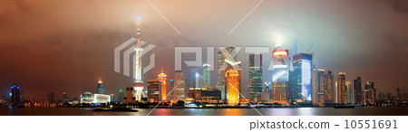 Shanghai skyline at night Shanghai skyline at night 10551691