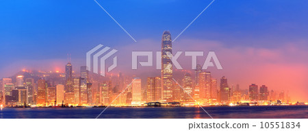 Hong Kong Victoria Harbor panorama 10551834