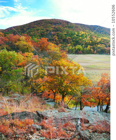 Autumn Mountain with lake 10552606