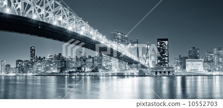 New York City night panorama 10552703