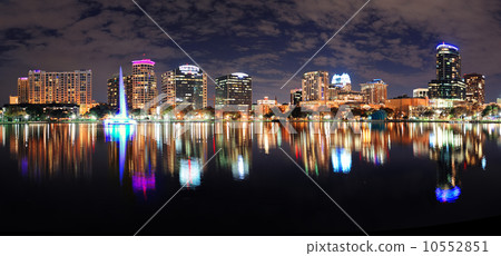 Orlando night panorama Orlando night panorama 10552851