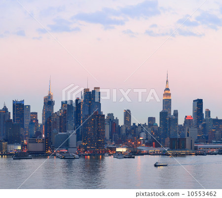 New York City sunset New York City sunset 10553462