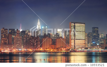 Urban city night view Urban city night view 10553521