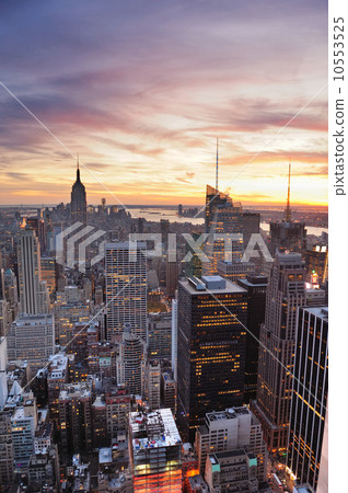 New York City sunset New York City sunset 10553525