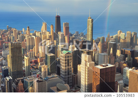 Chicago aerial view Chicago aerial view 10553983