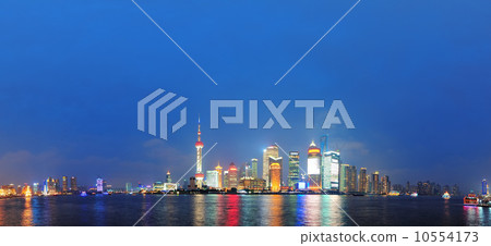 Shanghai at night 10554173