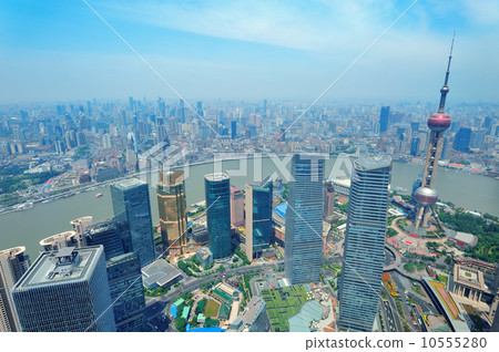 Shanghai aerial Shanghai aerial 10555280