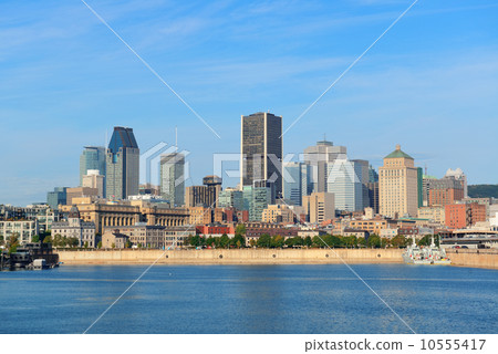 Montreal city skyline over river Montreal city skyline over river 10555417