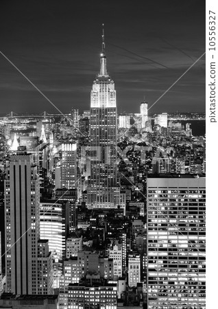 New York City Manhattan skyline aerial view 10556327