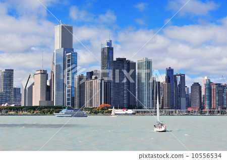 Chicago city urban skyline Chicago city urban skyline 10556534