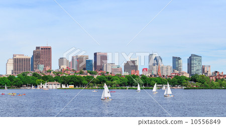 Urban city skyline over river Urban city skyline over river 10556849