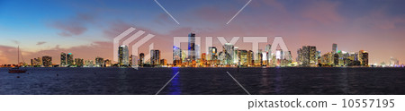 Miami night scene 10557195