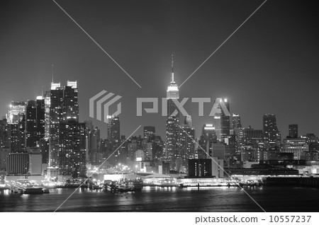 New York City Manhattan black and white New York City Manhattan black and white 10557237