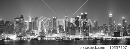 New York City Manhattan black and white New York City Manhattan black and white 10557507