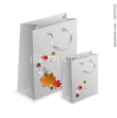 Couple of embellished paper shopping bags Couple of embellished paper shopping bags 10558102