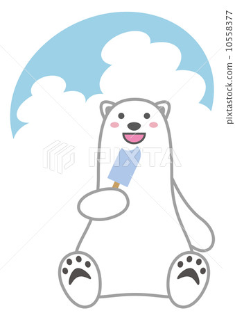 Polar bear eating ice cream Polar bear eating ice cream 10558377